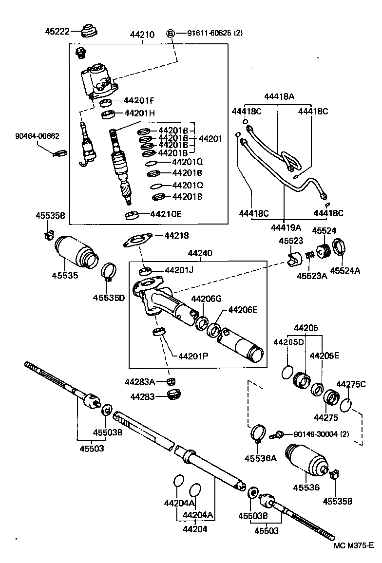 44210-33100 VALVE ASSY, POWER STEERING CONTROL product image