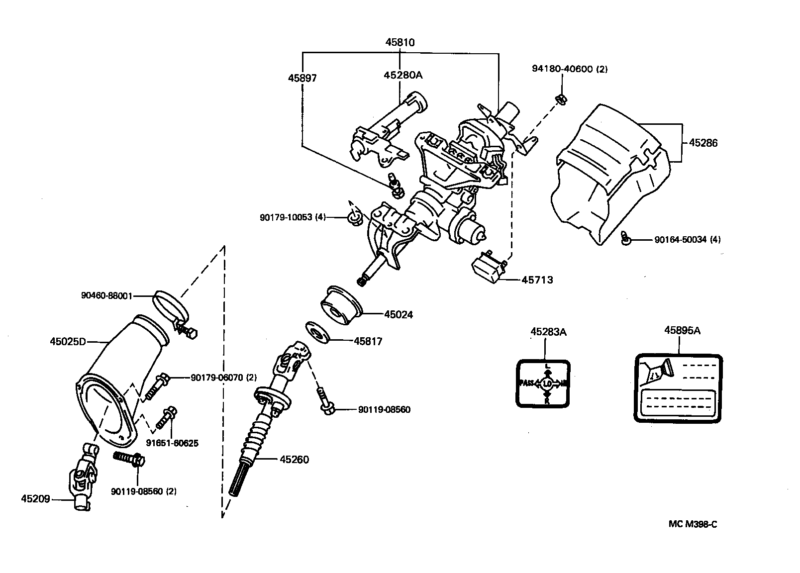 45209-30020 YOKE SUB-ASSY, STEERING SLIDING product image