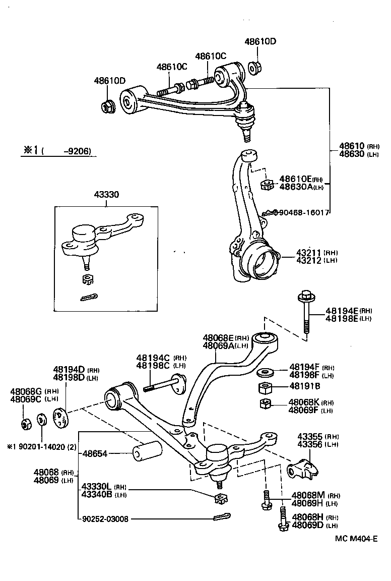 90105-14117 BOLT(FOR FRONT SUSPENSION LOWER ARM NO.2 RH) product image