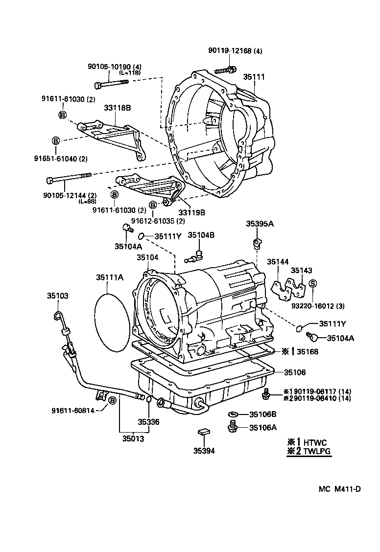 35013-30430 TUBE SUB-ASSY, TRANSMISSION OIL FILLER product image