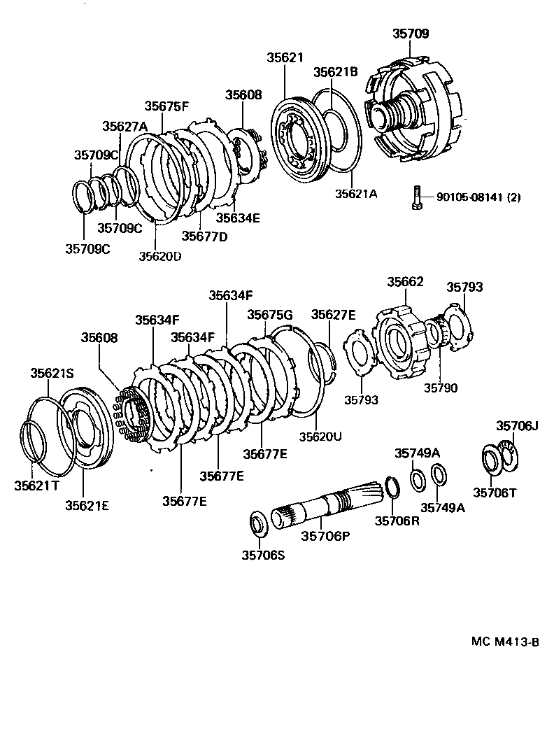 35706-30080 GEAR SUB-ASSY, FRONT PLANETARY SUN product image