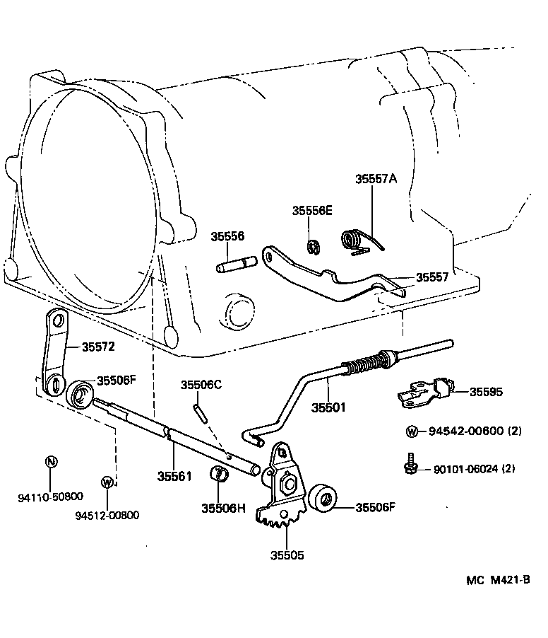 35523-30110 CLAMP, THROTTLE CABLE product image