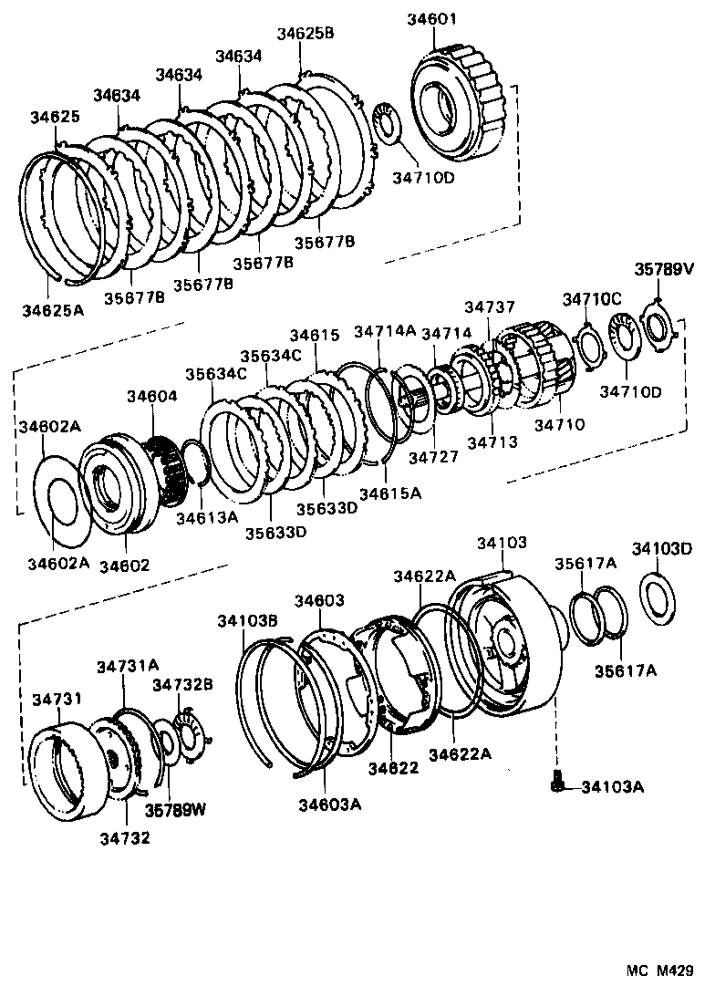 34601-30040 DRUM SUB-ASSY, OVERDRIVE DIRECT CLUTCH product image