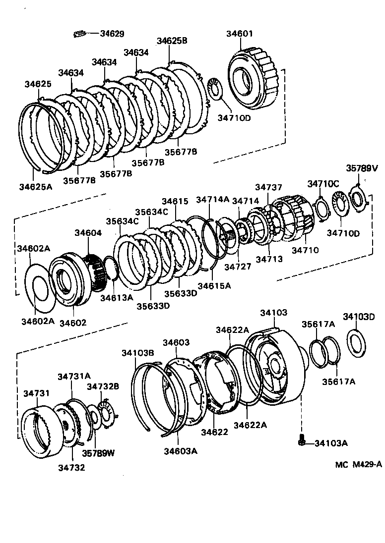 34622-60020 PISTON, OVERDRIVE BRAKE product image