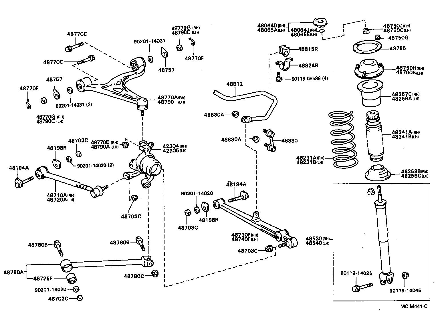 48231-30701 SPRING, COIL, REAR RH product image