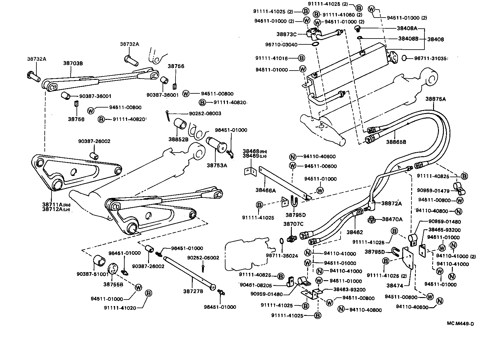 38462-93200 HOSE, POWER OIL PUMP DELIVERY product image