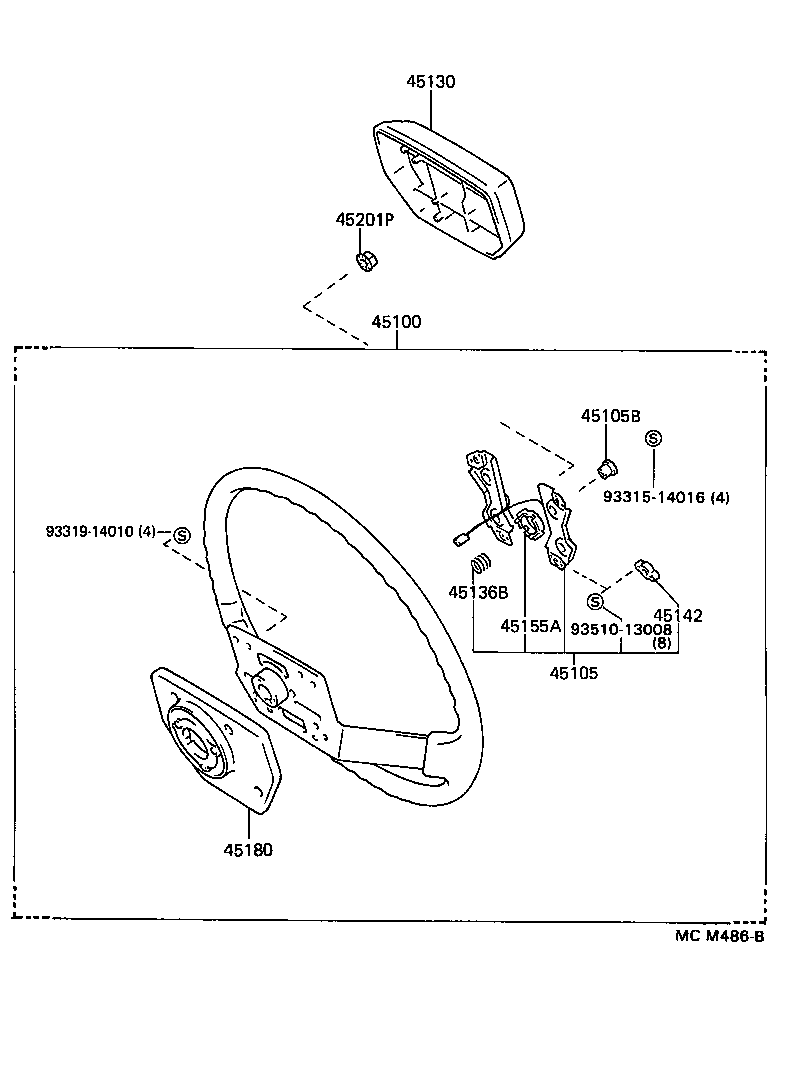 45105-60040 PLATE SUB-ASSY, HORN BUTTON CONTACT, NO.1 product image