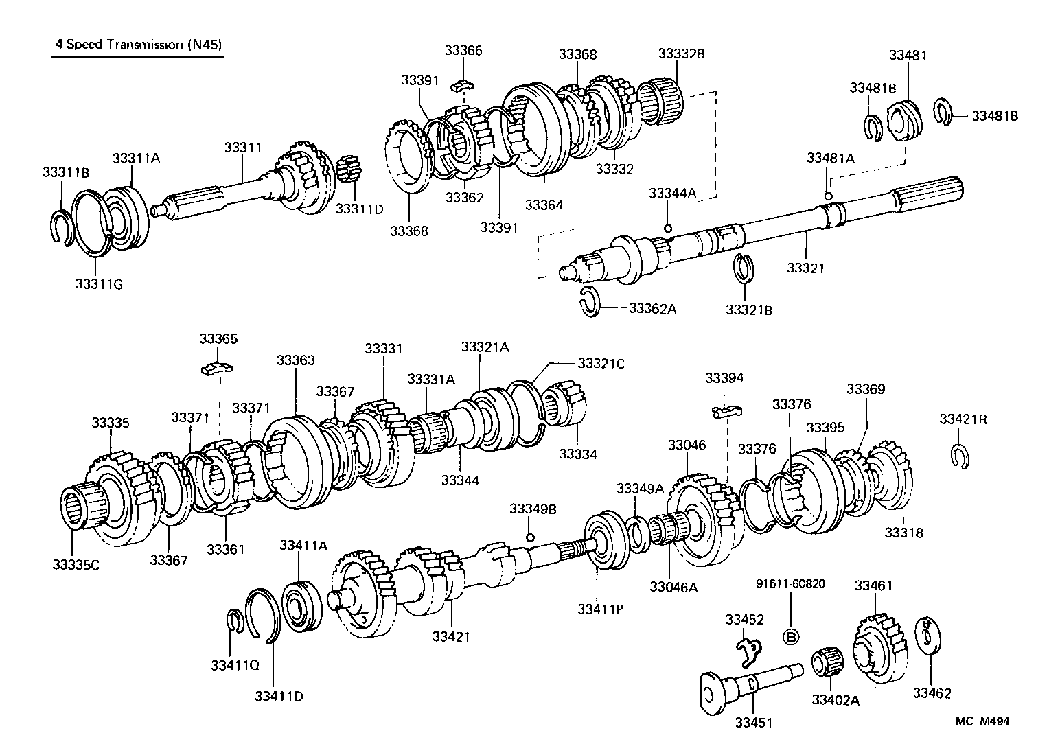 33481-14060 GEAR, SPEEDOMETER DRIVE (MTM) product image