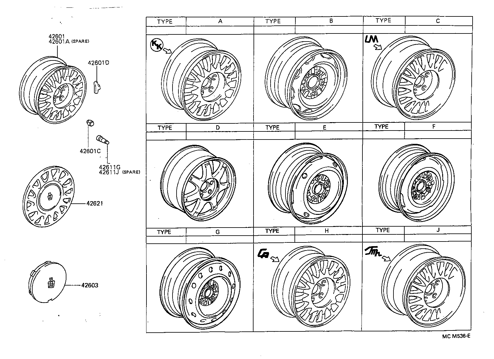 42611-30740 WHEEL, DISC product image