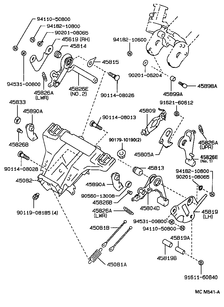 45209-30020 YOKE SUB-ASSY, STEERING SLIDING product image