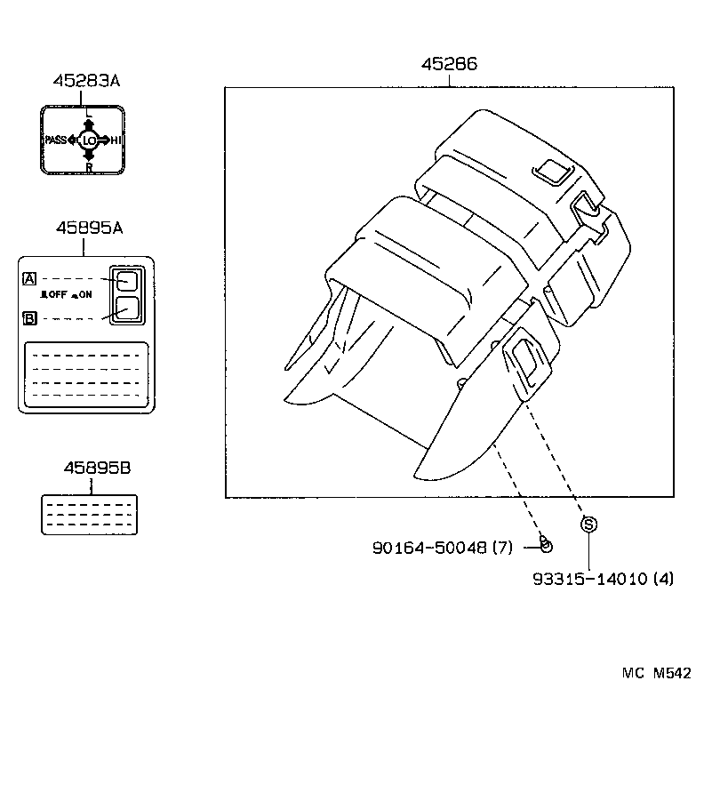 45280-30580 BRACKET ASSY, STEERING COLUMN, UPPER product image
