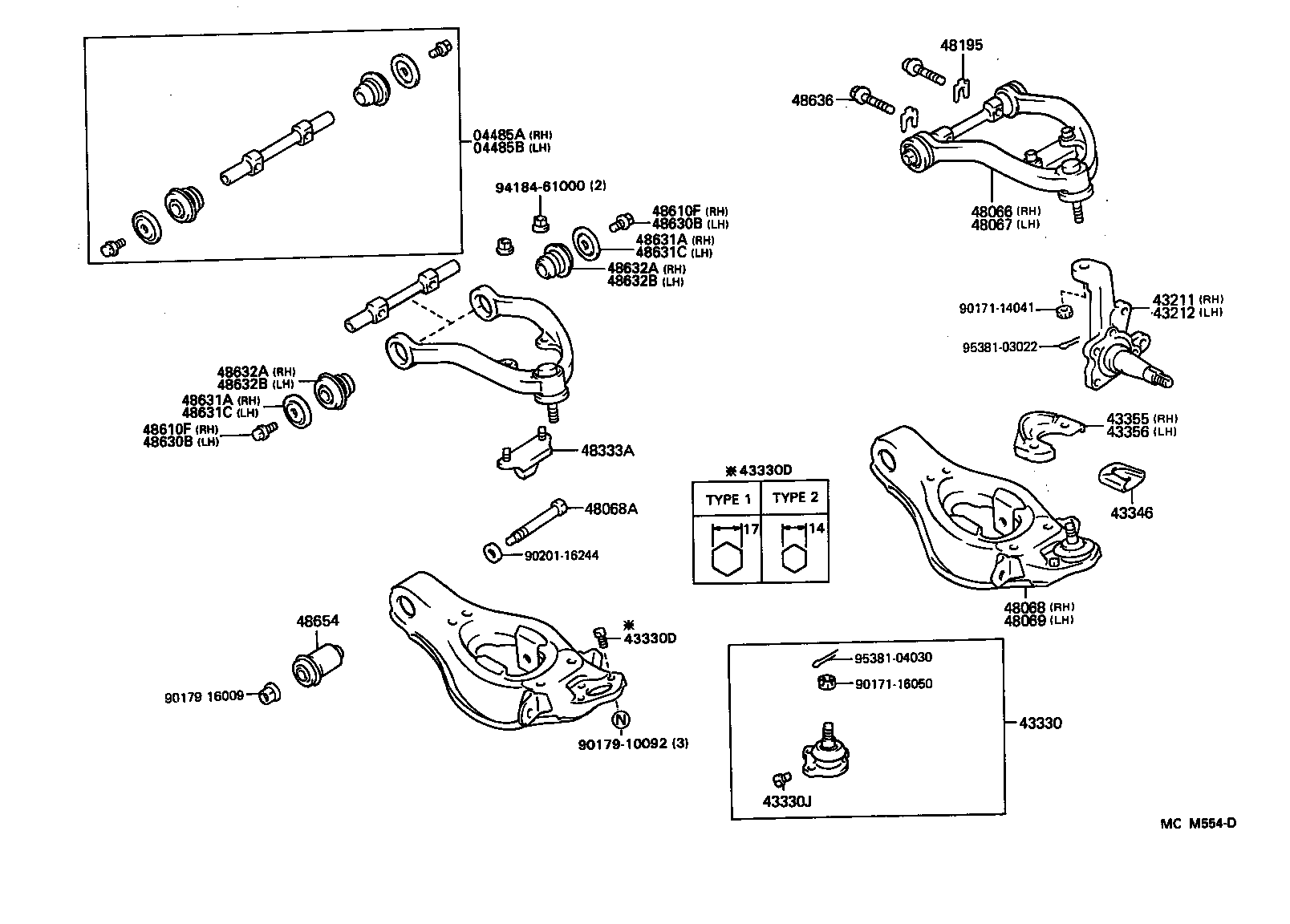 48198-30050 CAM, FRONT SUSPENSION CAMBER ADJUST, NO.2 RH product image