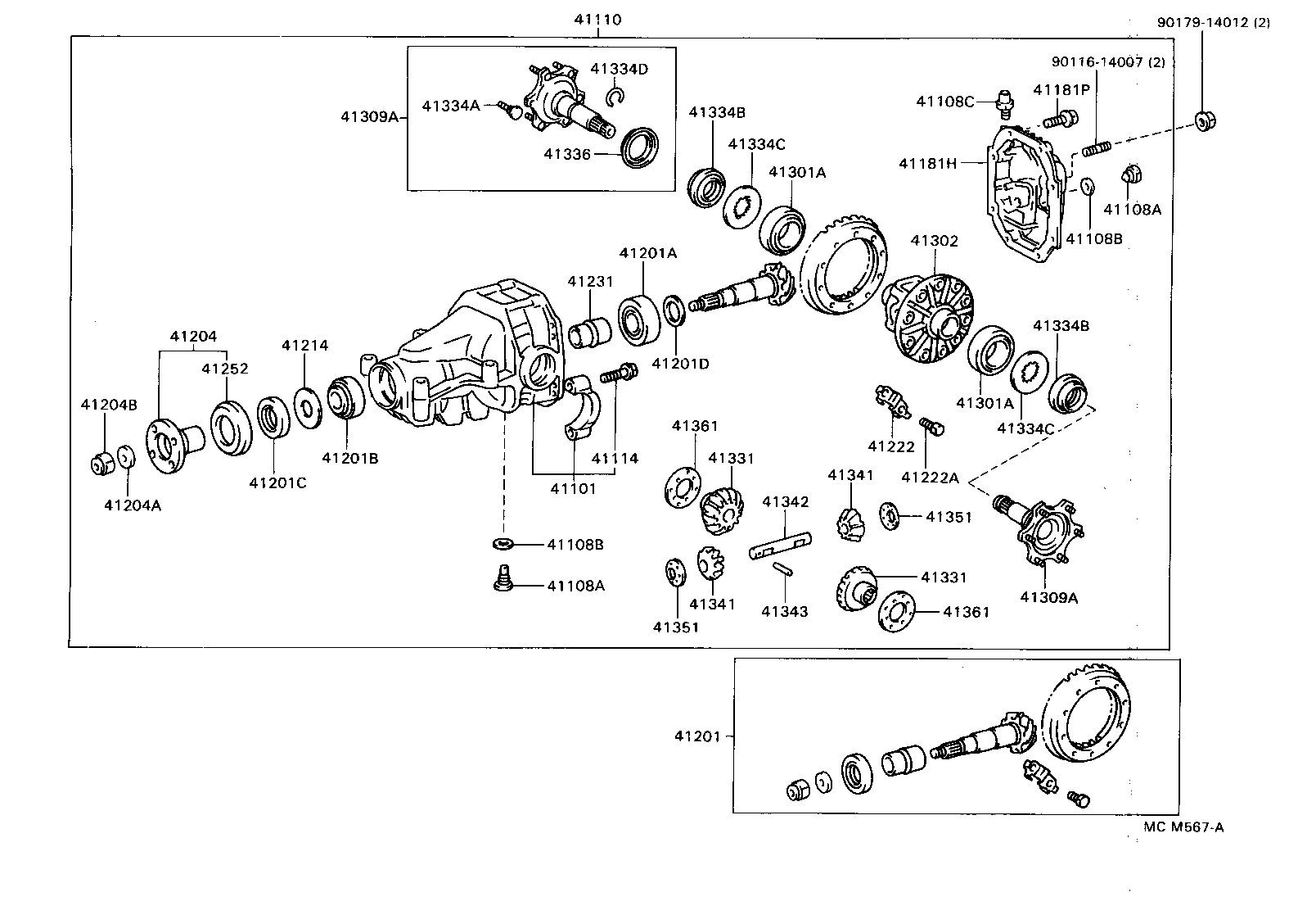 04412-30050 GASKET KIT, REAR DIFFERENTIAL CARRIER product image