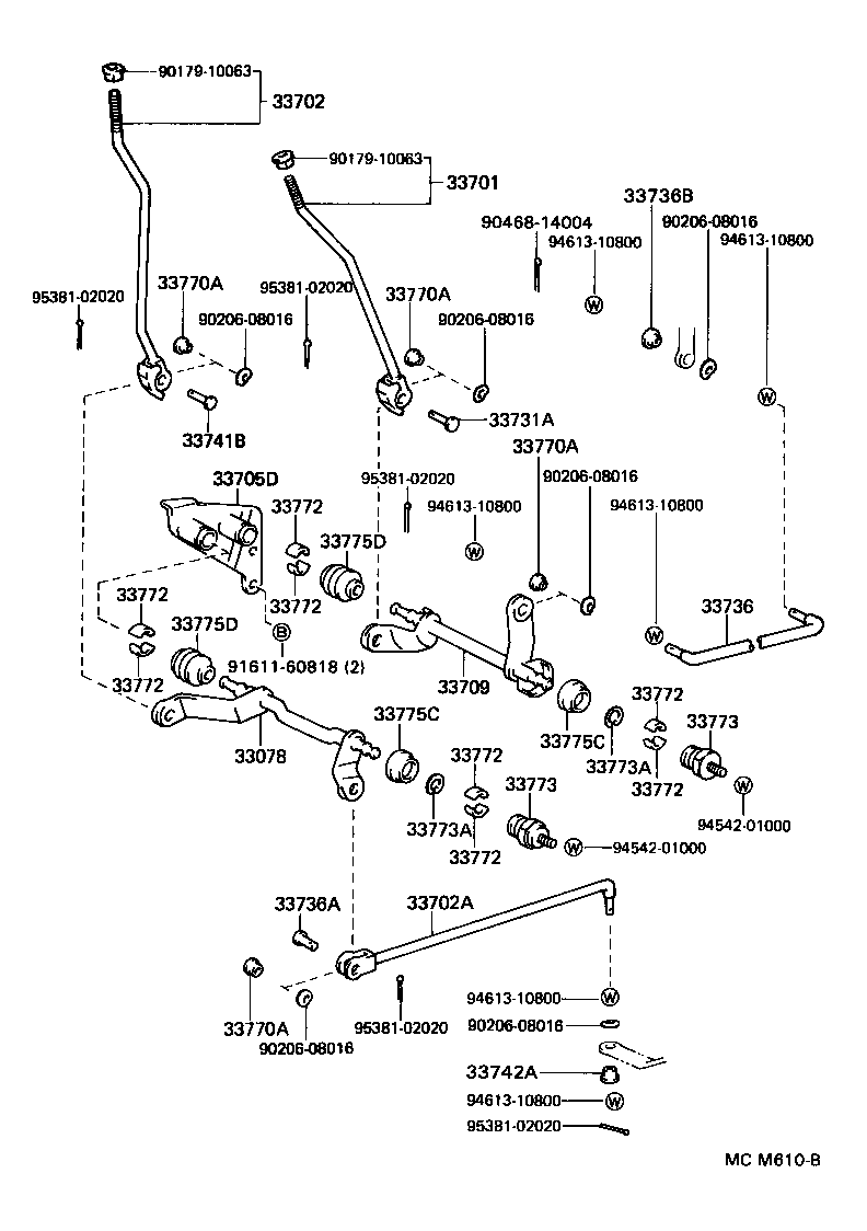33501-30540 LEVER ASSY, SHIFT (FOR COLUMN SHIFT) product image