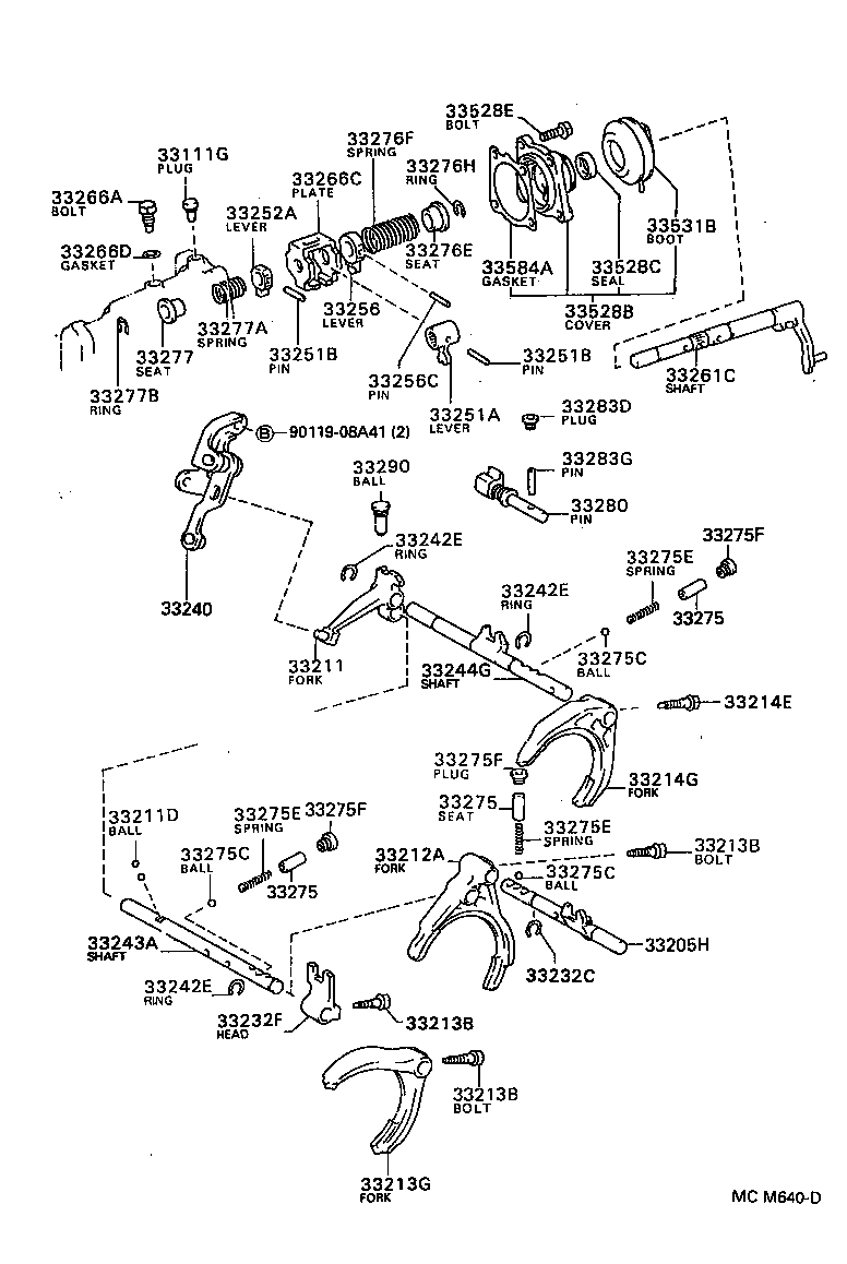 33214-12030 FORK, GEAR SHIFT, NO.3 product image