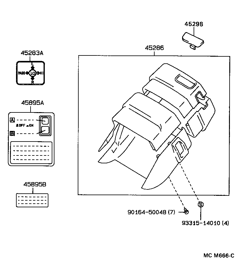 45025-30190 COVER SUB-ASSY, STEERING COLUMN HOLE, NO.1 product image
