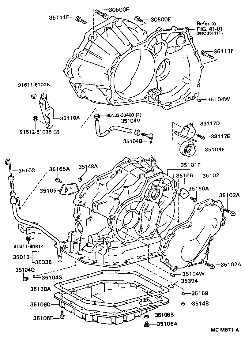 Toyota 35103-17040 GAGE SUB-ASSY, TRANSMISSION OIL LEVEL