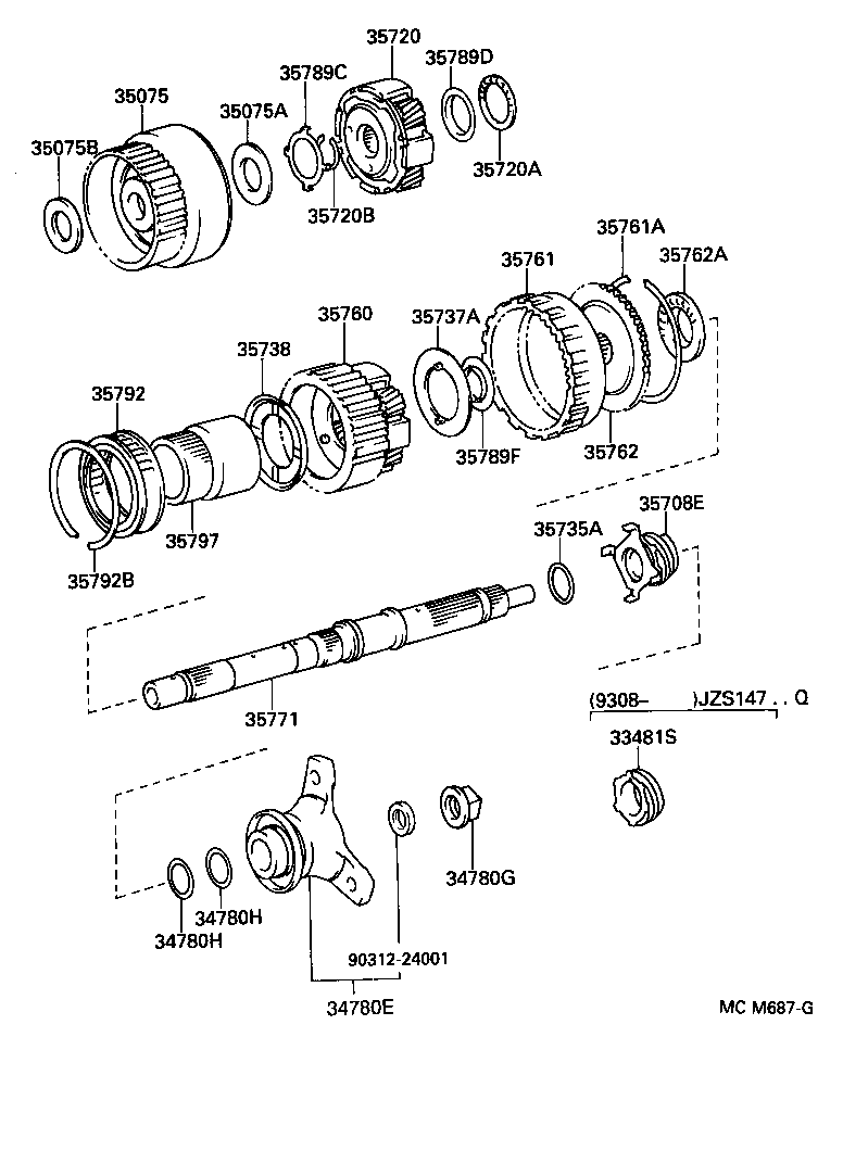 34780-30010 YOKE ASSY, FLANGE (FOR AUTOMATIC TRANSMISSION) product image