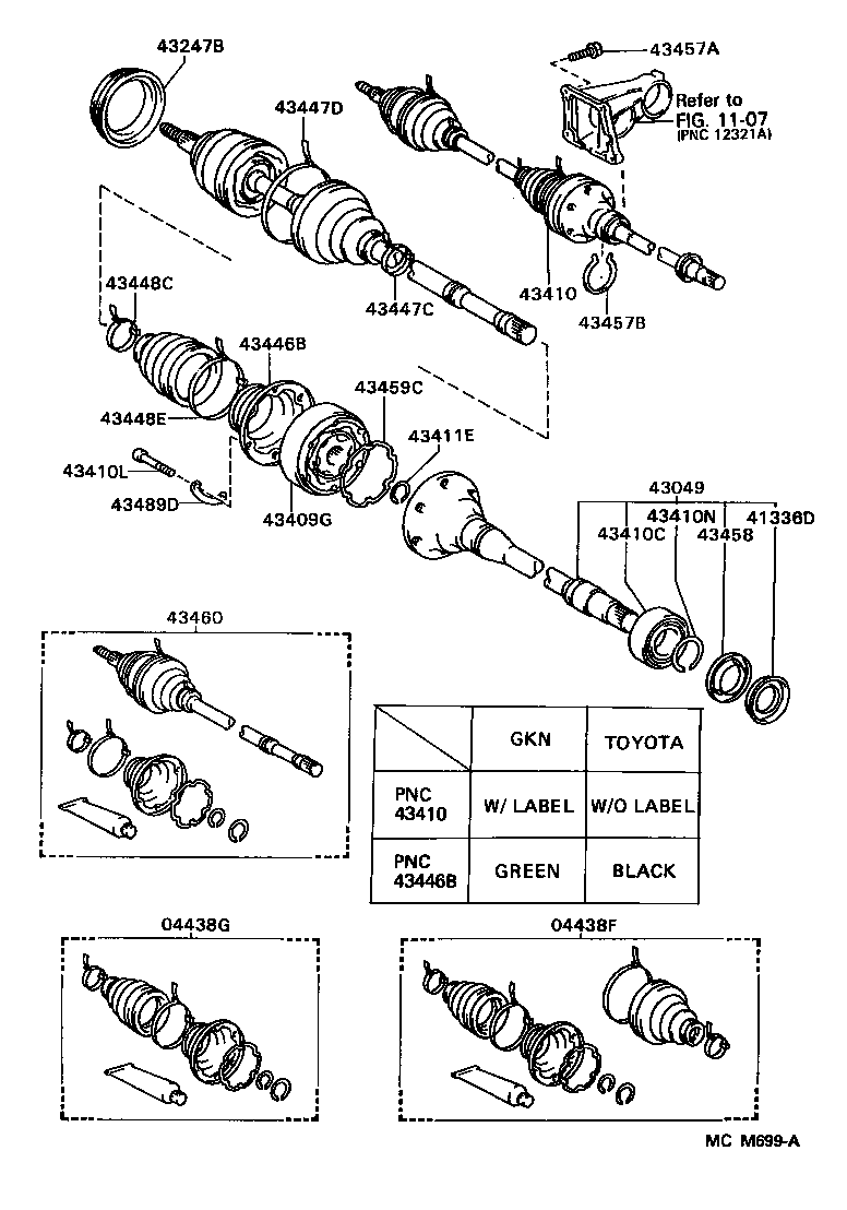 Toyota 90080-46086 CLAMP, NO.2 (FOR FRONT AXLE OUTBOARD JOINT BOOT RH)
