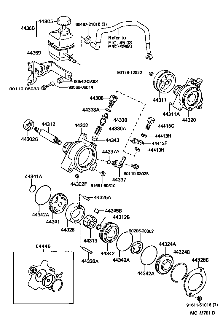 Toyota 44360-06010 RESERVOIR ASSY, VANE PUMP OIL