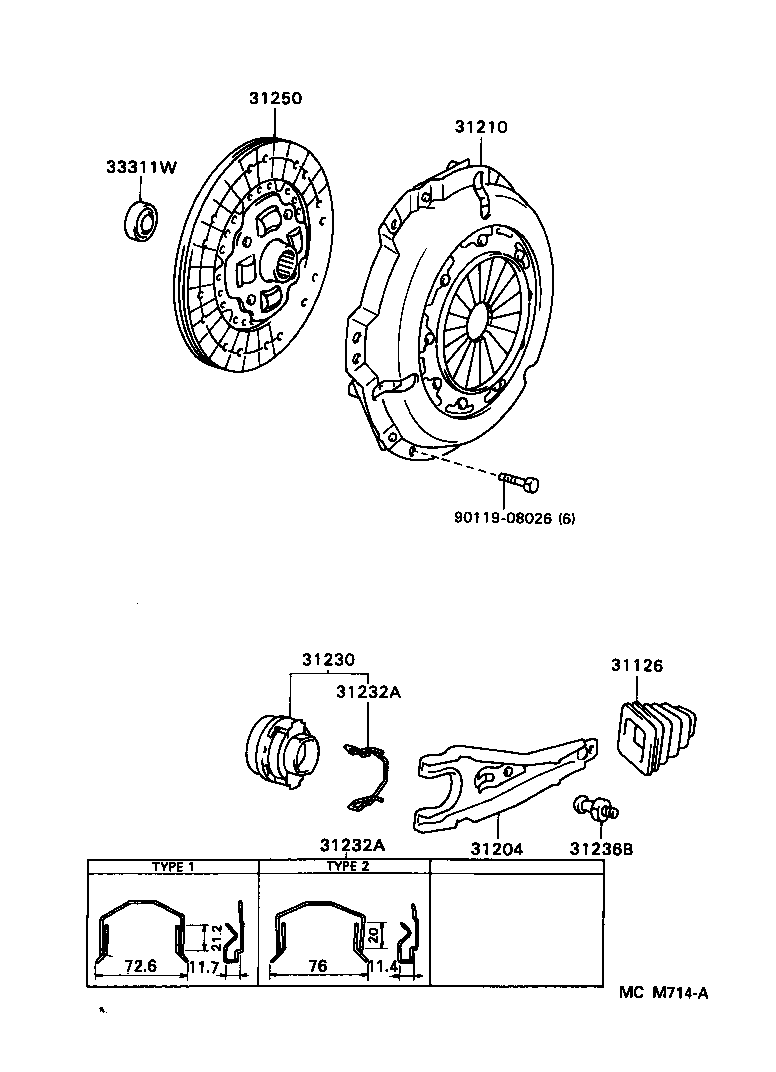 31250-28100 DISC ASSY, CLUTCH product image