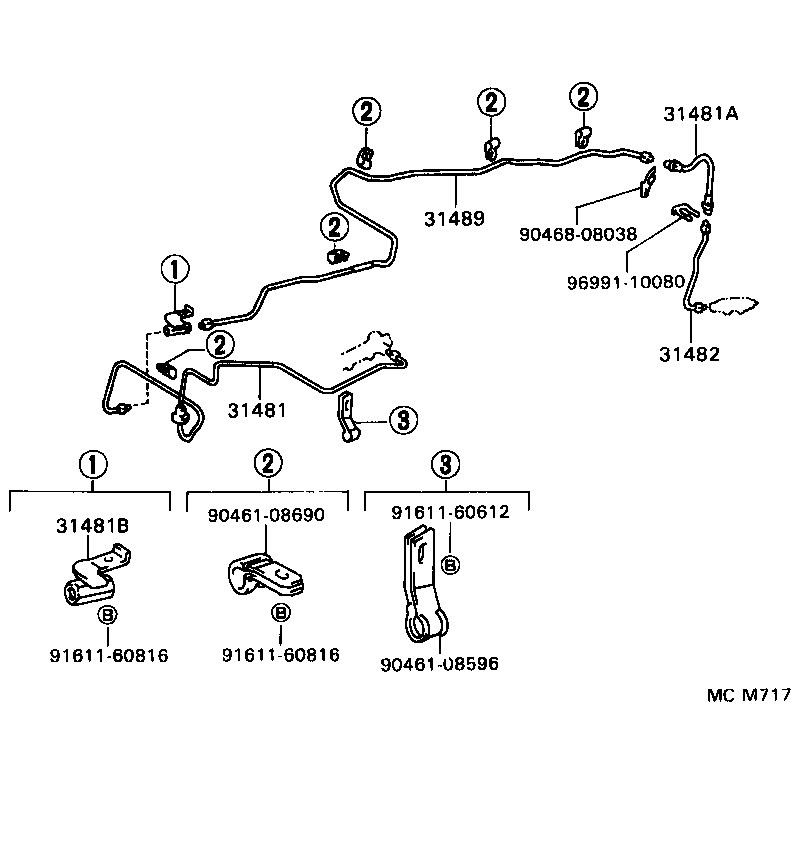 31481-28200 TUBE, CLUTCH MASTER CYLINDER TO FLEXIBLE HOSE product image