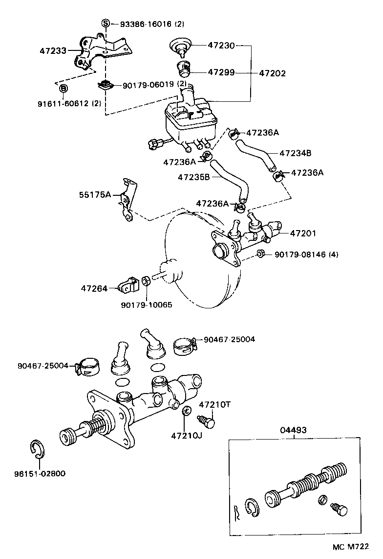 47233-28070 BRACKET, RESERVOIR product image