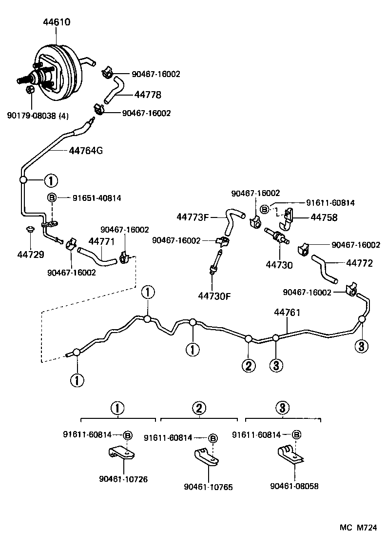 44610-28810 BOOSTER ASSY, BRAKE product image