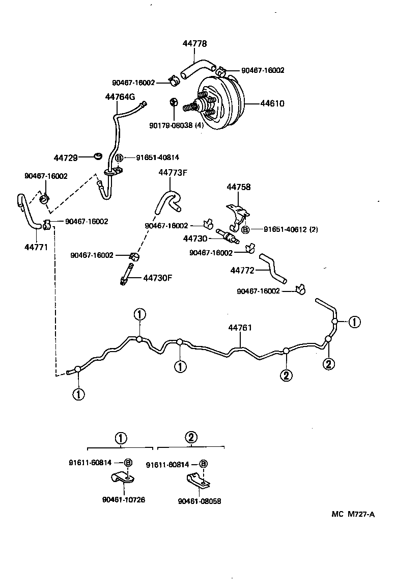 44772-28100 HOSE, CHECK VALVE TO CONNECTOR TUBE product image
