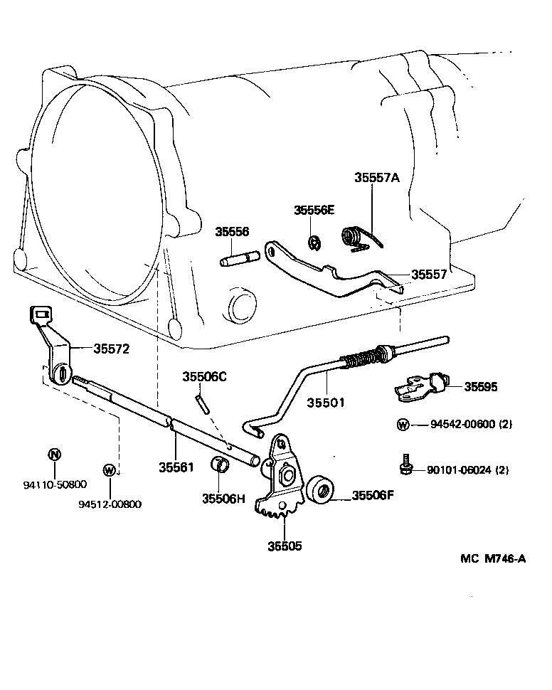 35520-28050 CABLE ASSY, THROTTLE product image