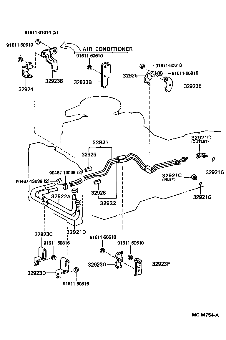 32941-28141 HOSE(FOR OIL COOLER INLET) product image