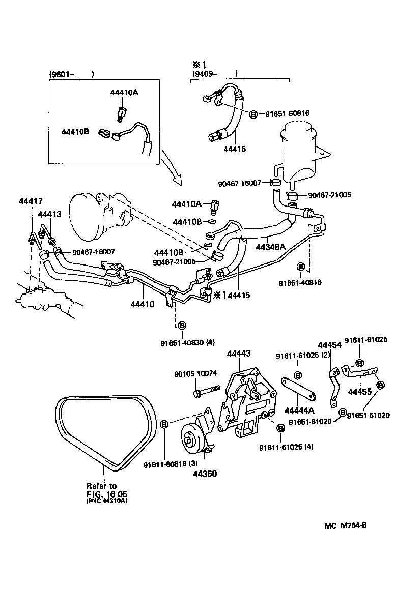 44348-28140 HOSE, OIL RESERVOIR TO PUMP, NO.1 product image