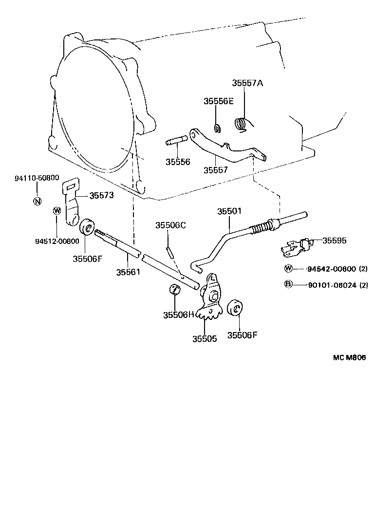 35520-28080 CABLE ASSY, THROTTLE product image