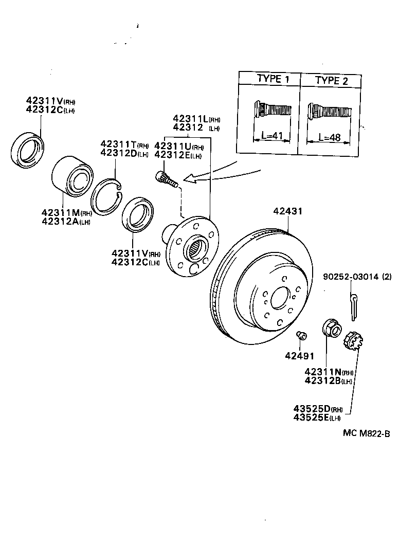 42431-20230 DISC, REAR product image