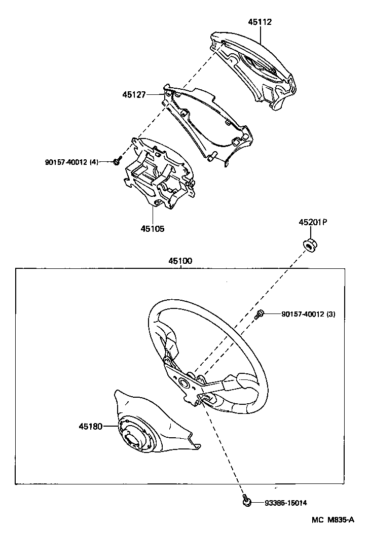 45100-20781-R8 WHEEL ASSY, STEERING product image