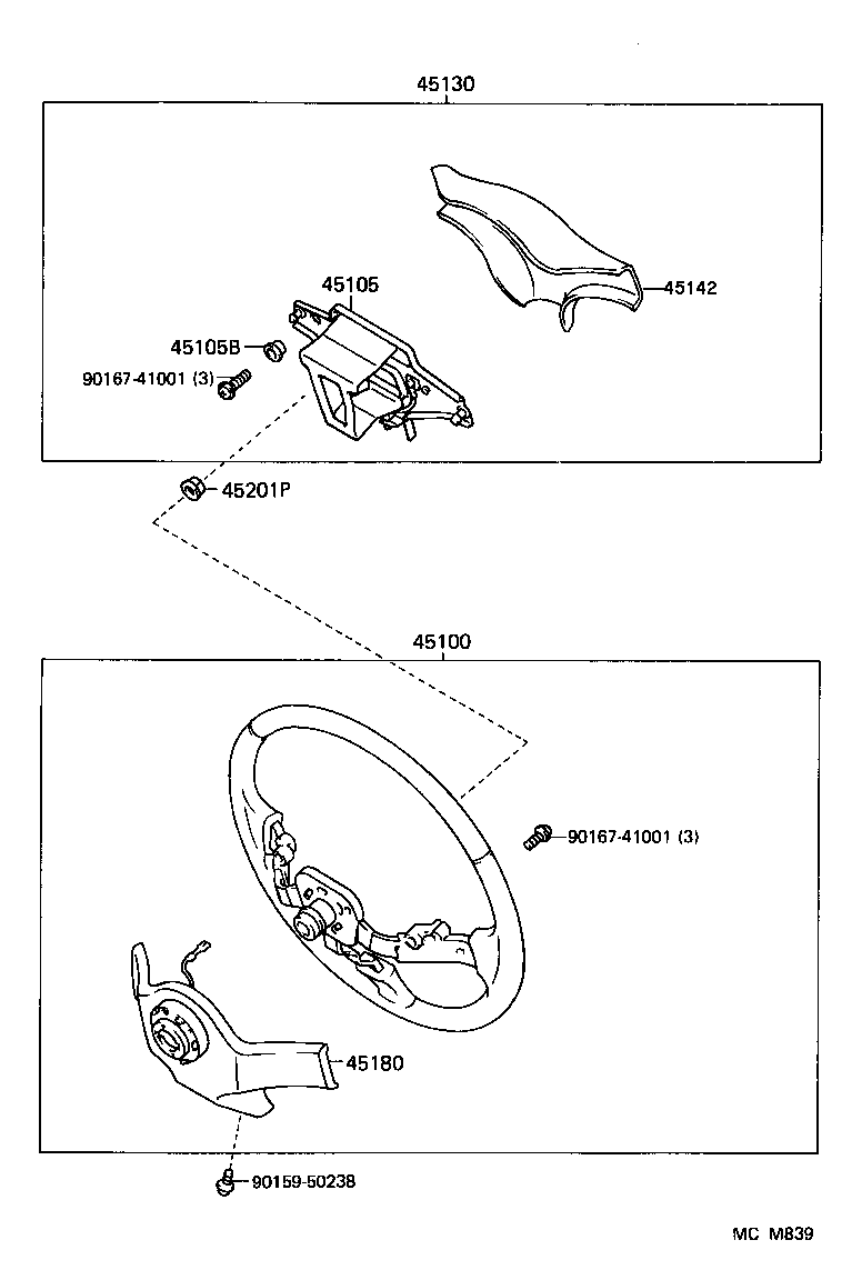 45111-10070 WHEEL, STEERING product image
