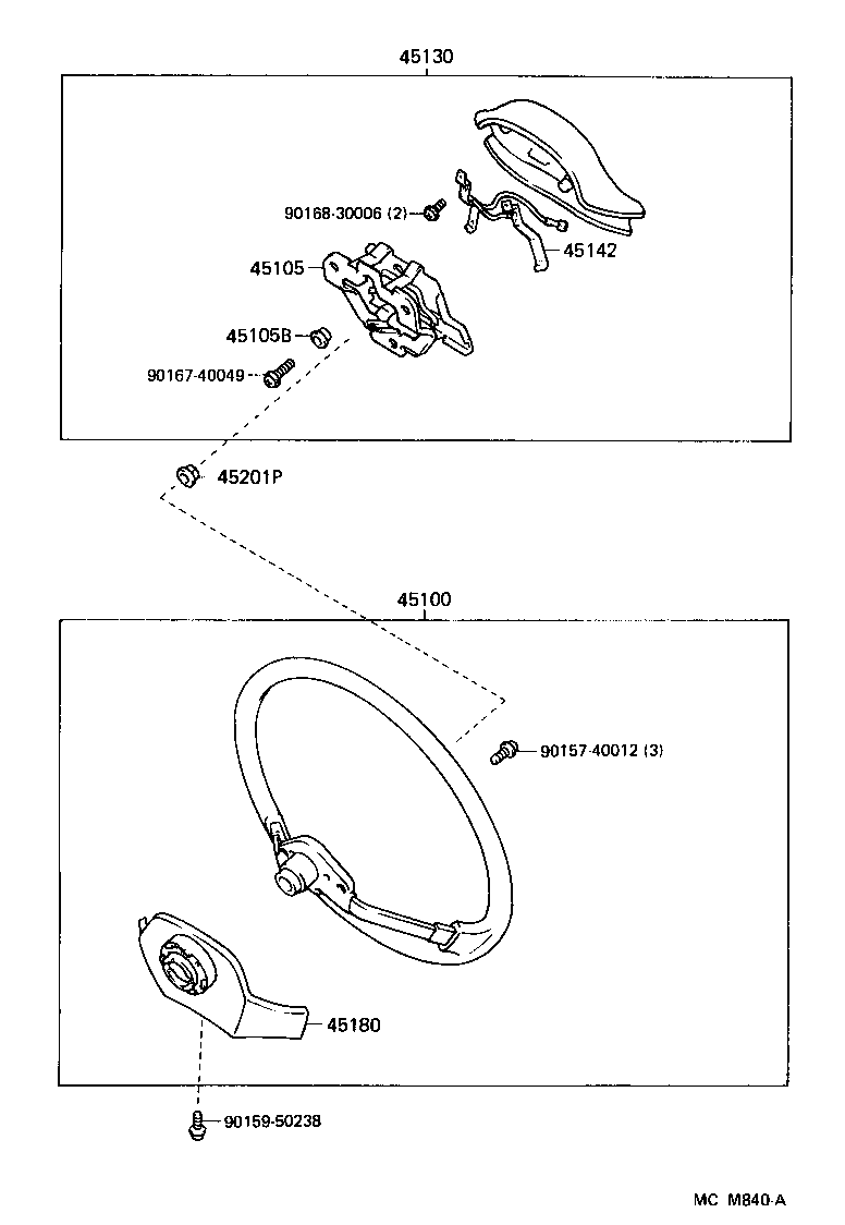 45111-10070 WHEEL, STEERING product image
