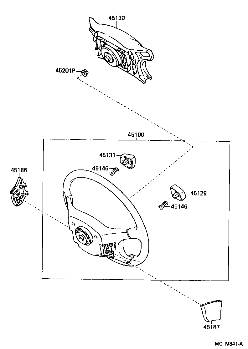 45111-10070 WHEEL, STEERING product image