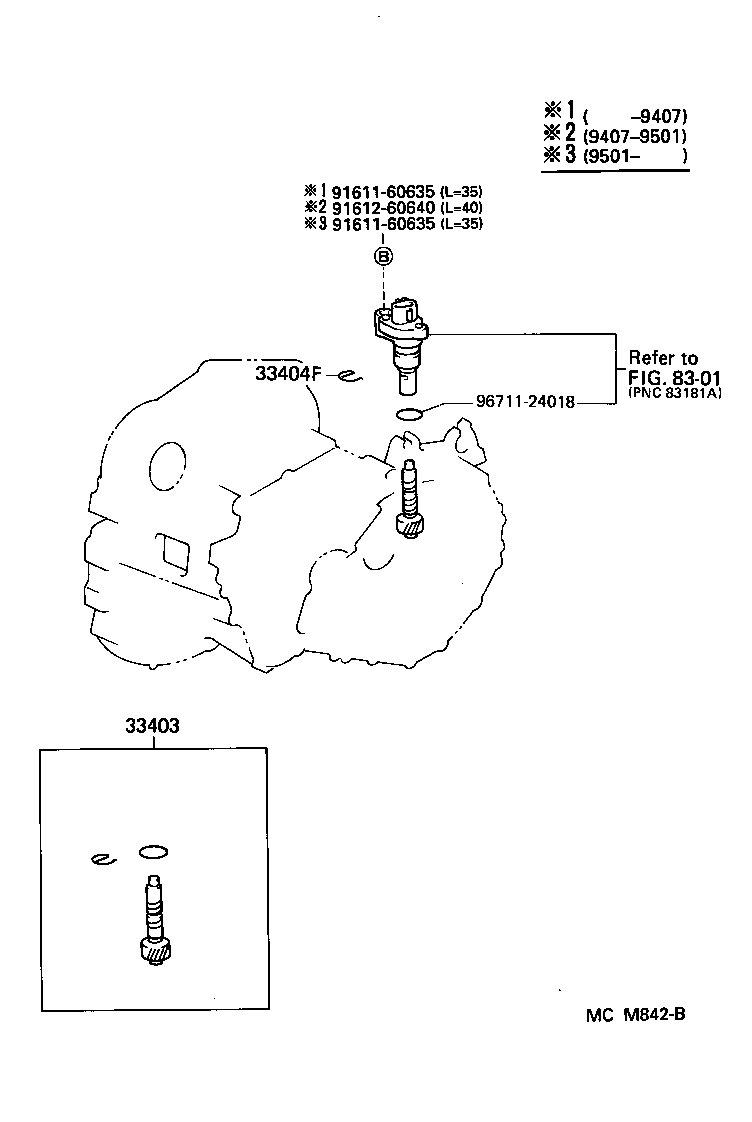 Toyota 33403-19475 GEAR SUB-ASSY, SPEEDOMETER DRIVEN (MTM)