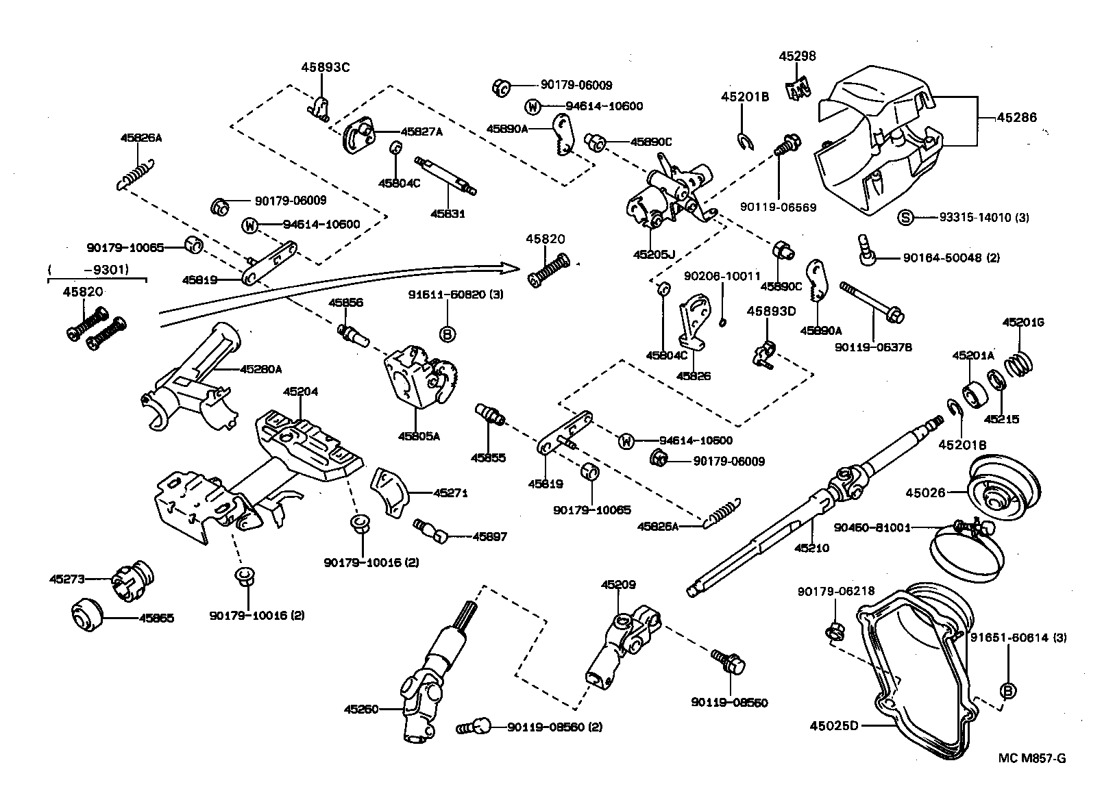 45025-05030 COVER SUB-ASSY, STEERING COLUMN HOLE, NO.1 product image