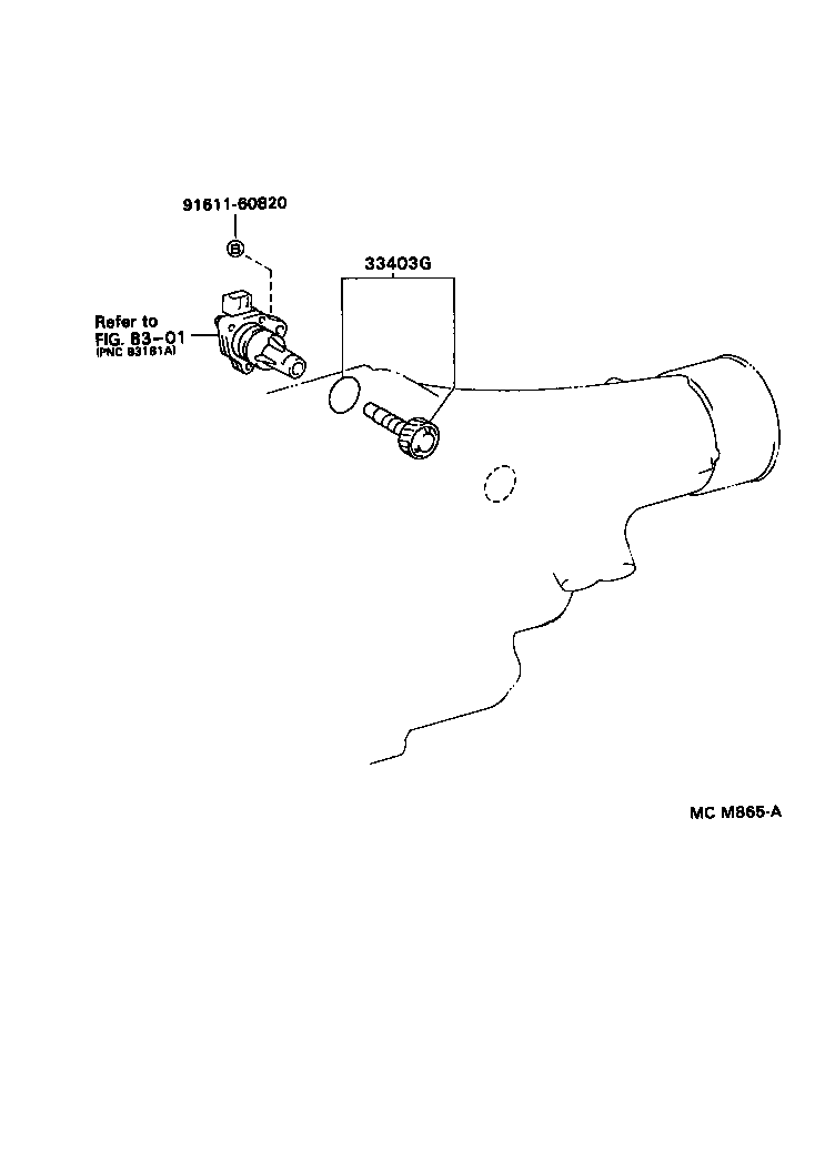 33482-29145 GEAR SUB-ASSY, SPEEDOMETER DRIVEN (ATM) product image