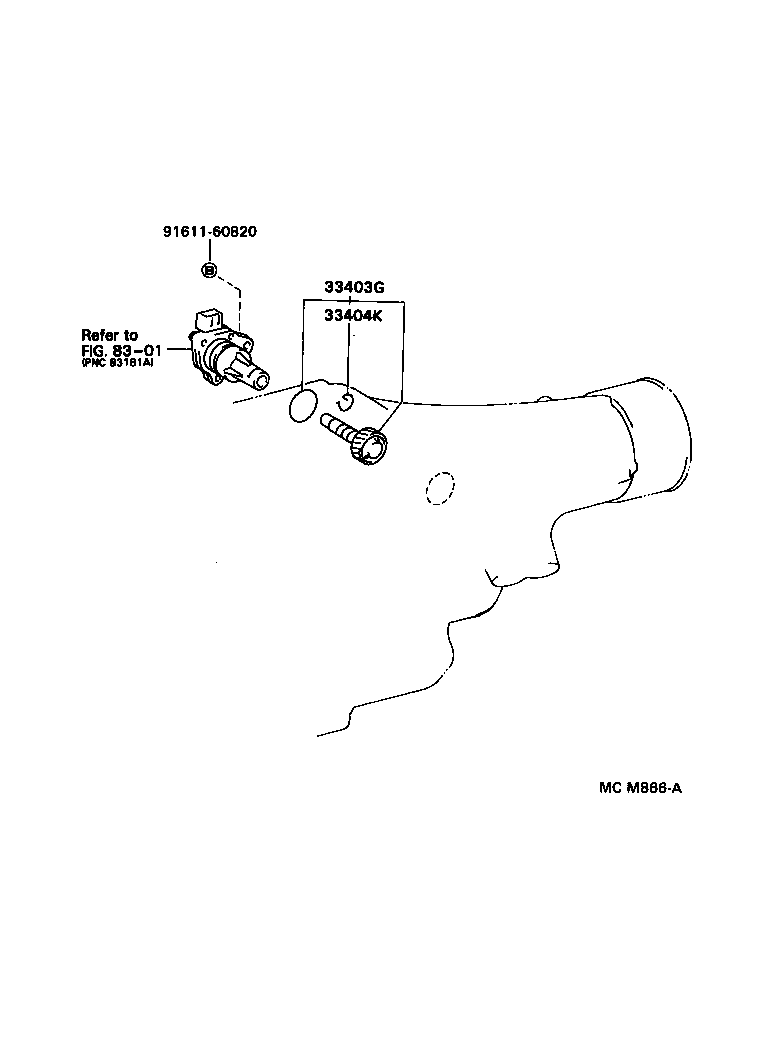 33482-29145 GEAR SUB-ASSY, SPEEDOMETER DRIVEN (ATM) product image