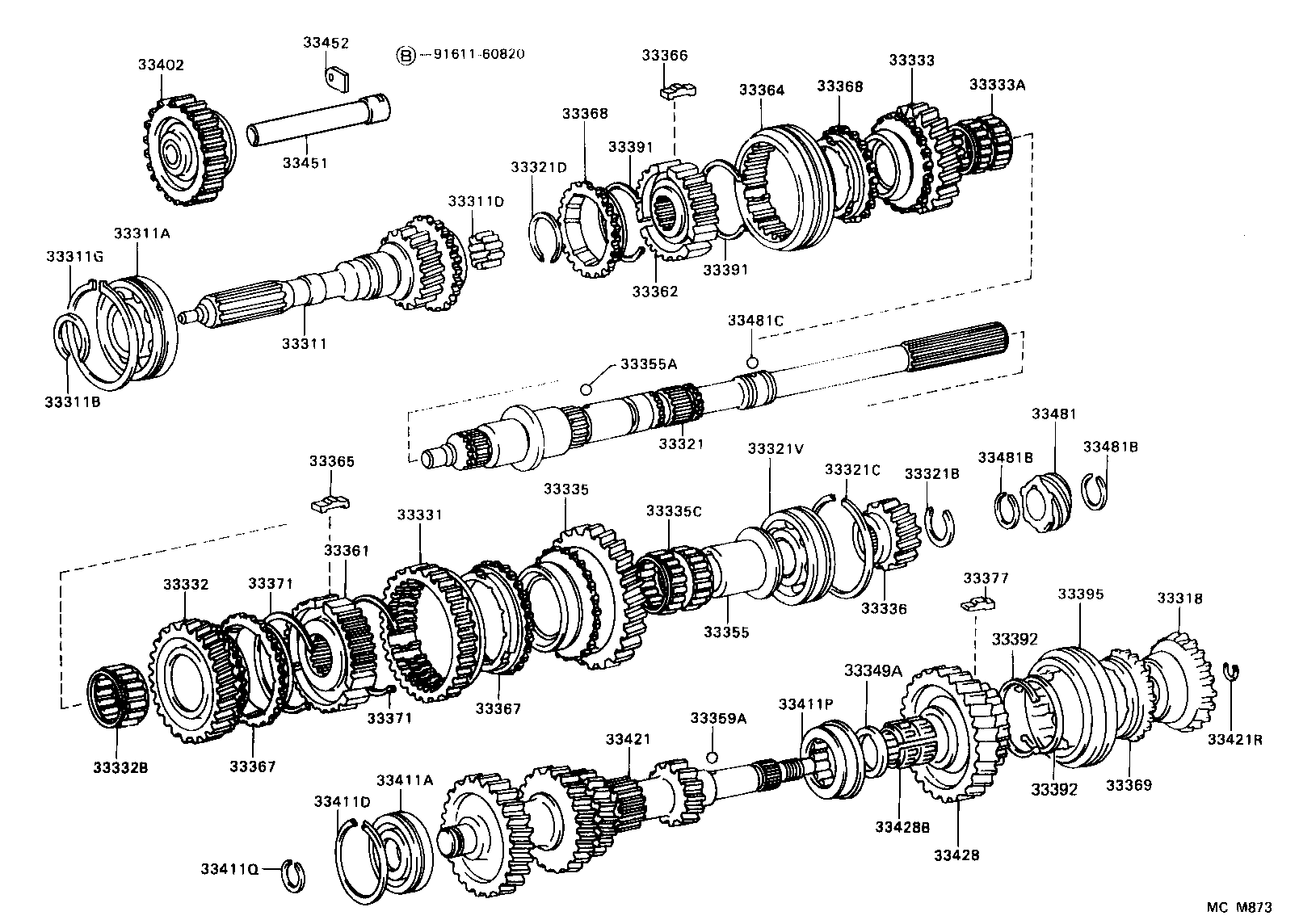 33481-28040 GEAR, SPEEDOMETER DRIVE (MTM) product image