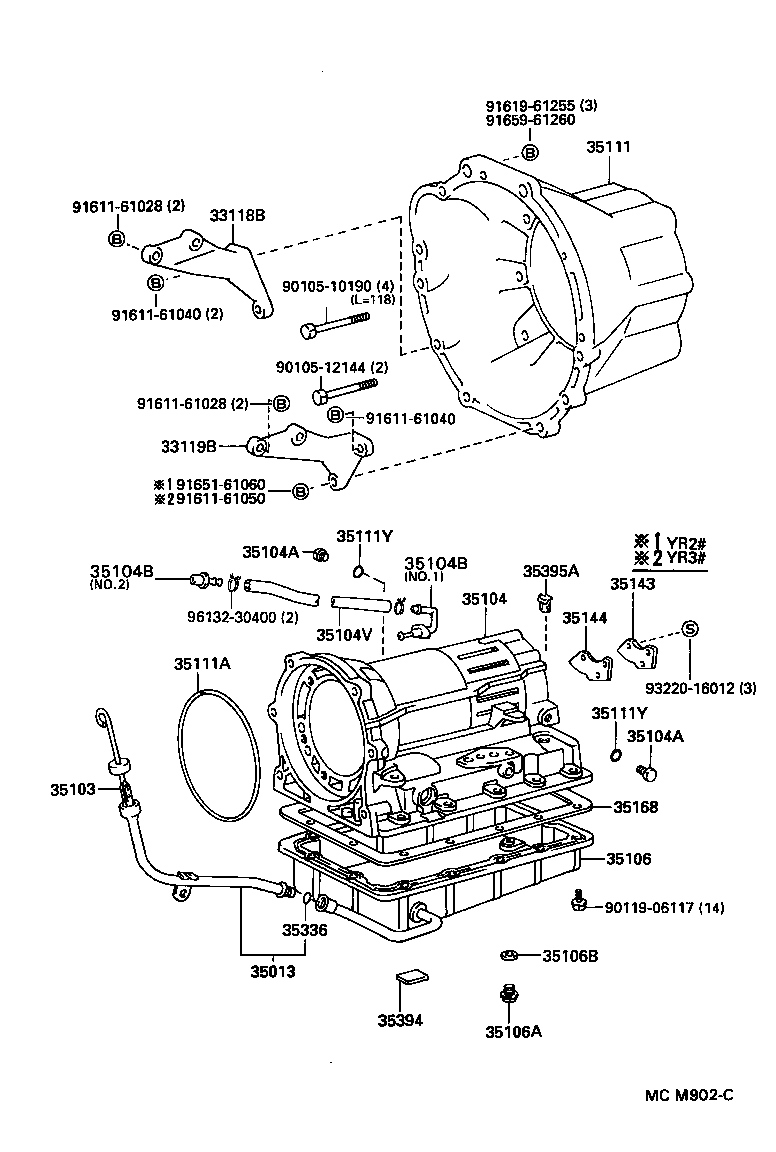 35013-28080 TUBE SUB-ASSY, TRANSMISSION OIL FILLER product image