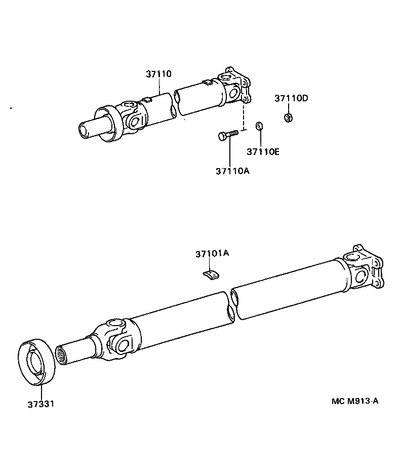 37110-28370 SHAFT ASSY, PROPELLER product image