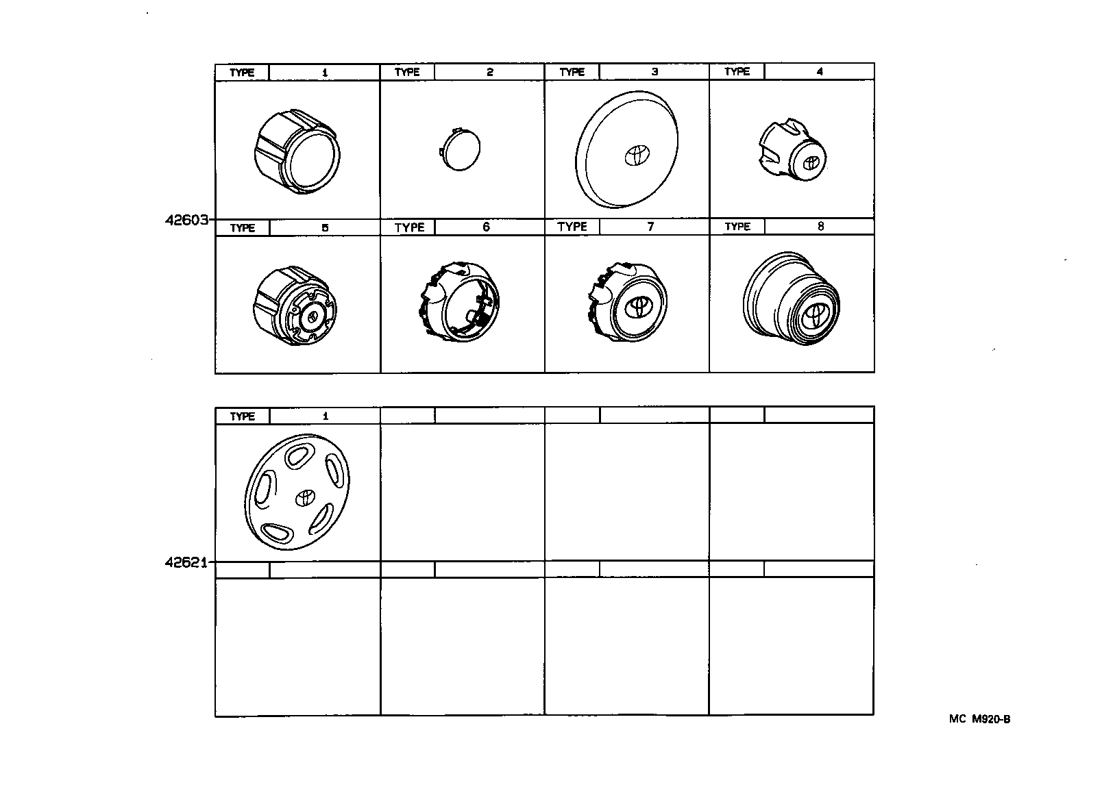42603-28071 ORNAMENT SUB-ASSY, WHEEL HUB product image