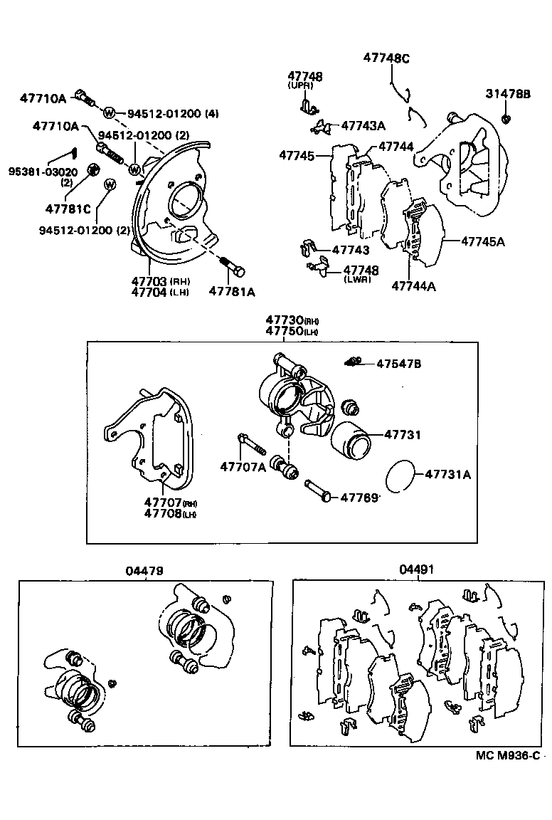 04947-14030 FITTING KIT, DISC BRAKE, FRONT product image