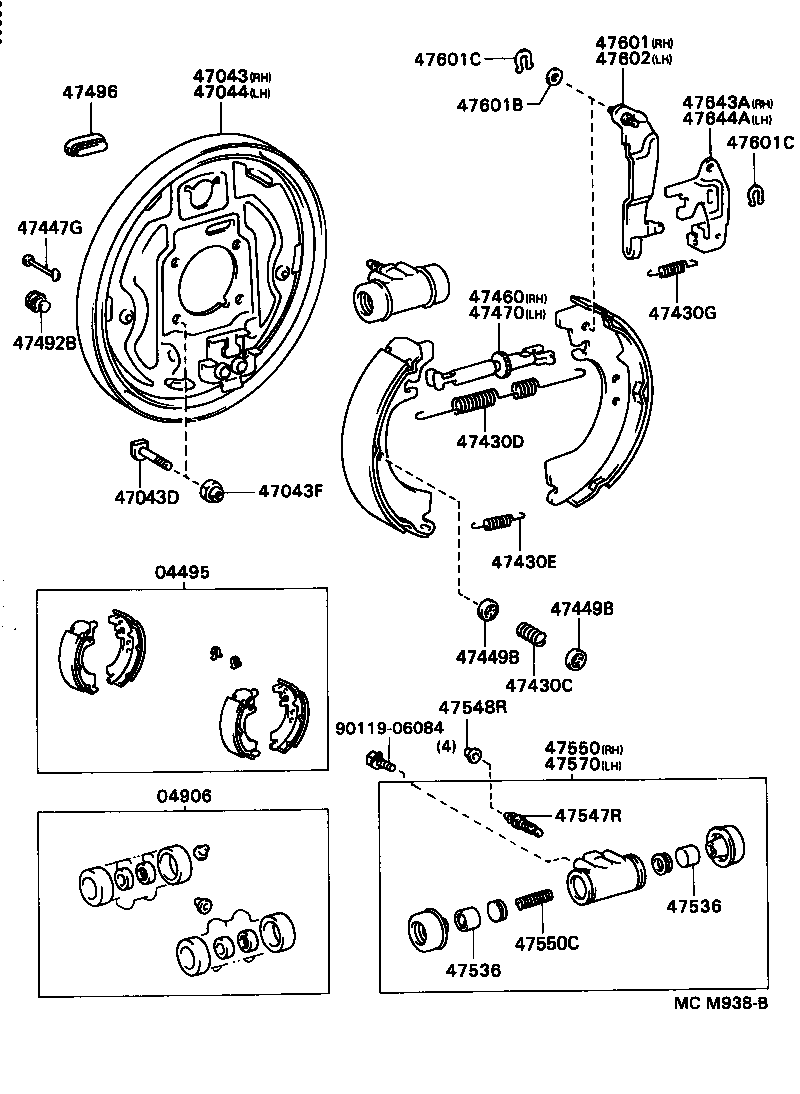 47550-28050 CYLINDER ASSY, REAR WHEEL BRAKE(FOR RH, FRONT OR UPPER) product image