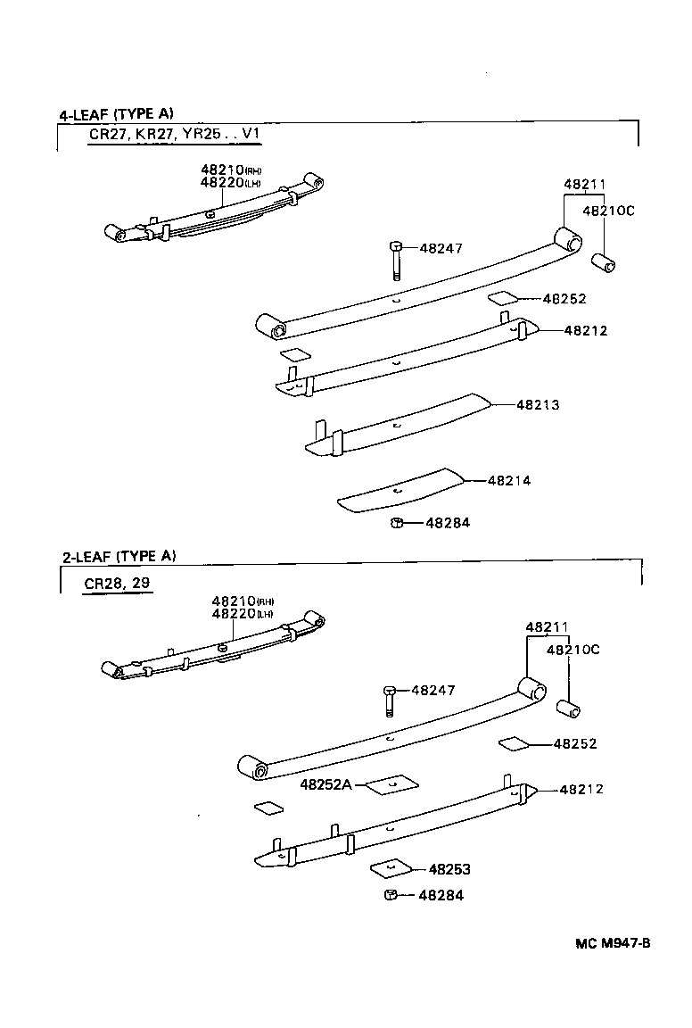 48203-28133 LEAF, REAR SPRING, NO.3 product image