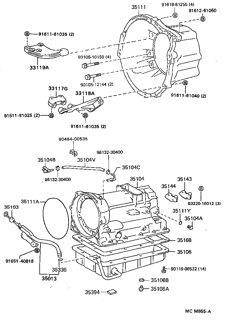 35013-28071 TUBE SUB-ASSY, TRANSMISSION OIL FILLER product image